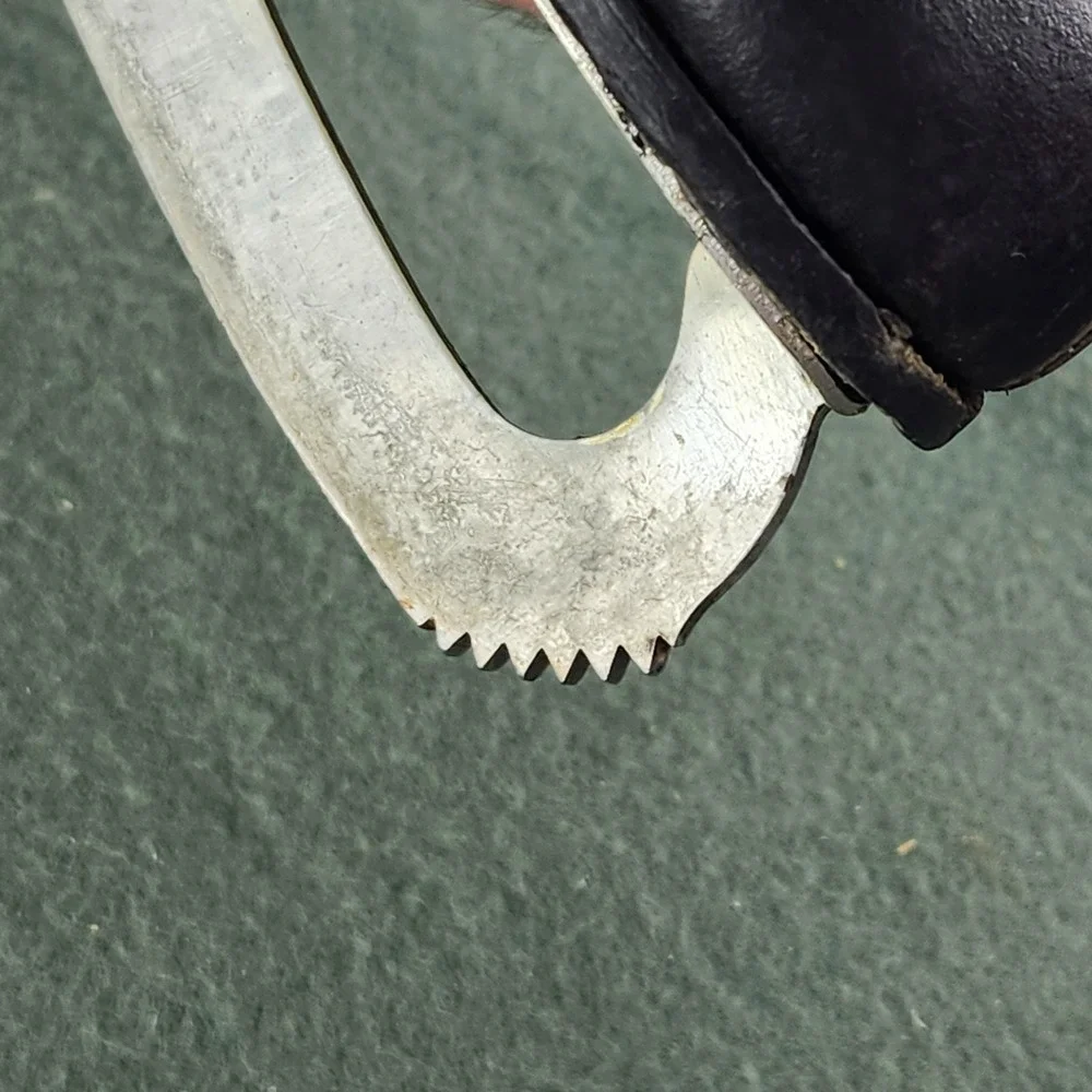 Vintage 1970s/1980s Icecablades Black Leather Ice Skates Canada Size‎ 11